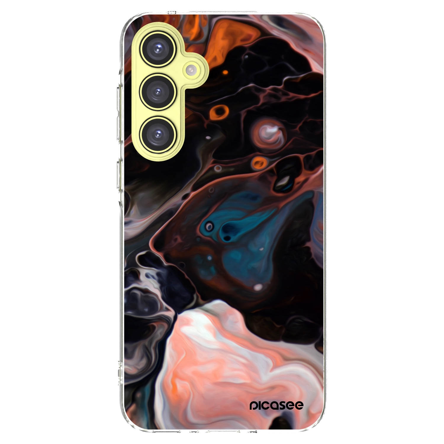 Picasee silikonowe przeźroczyste etui na Samsung Galaxy A35 5G A356B - Cream