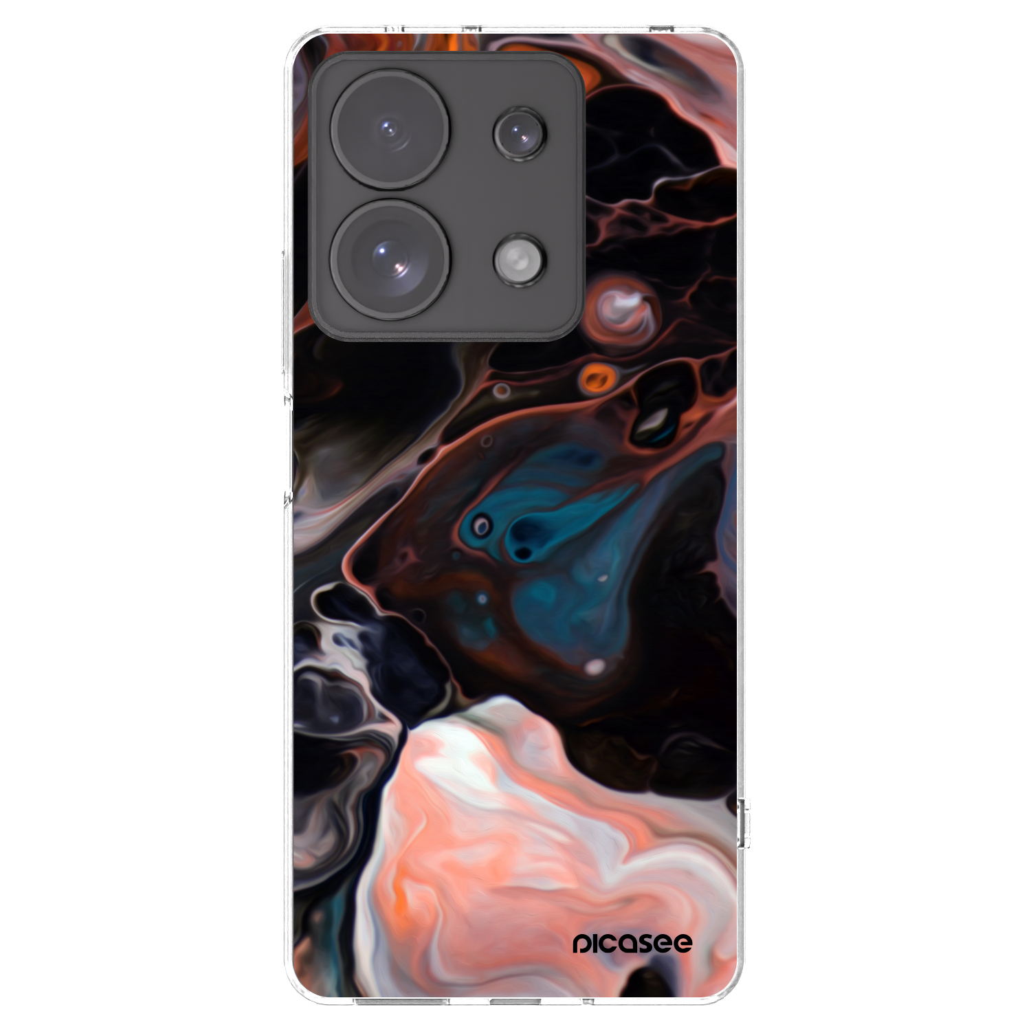 Picasee silikonowe przeźroczyste etui na Xiaomi Redmi Note 13 Pro 4G - Cream