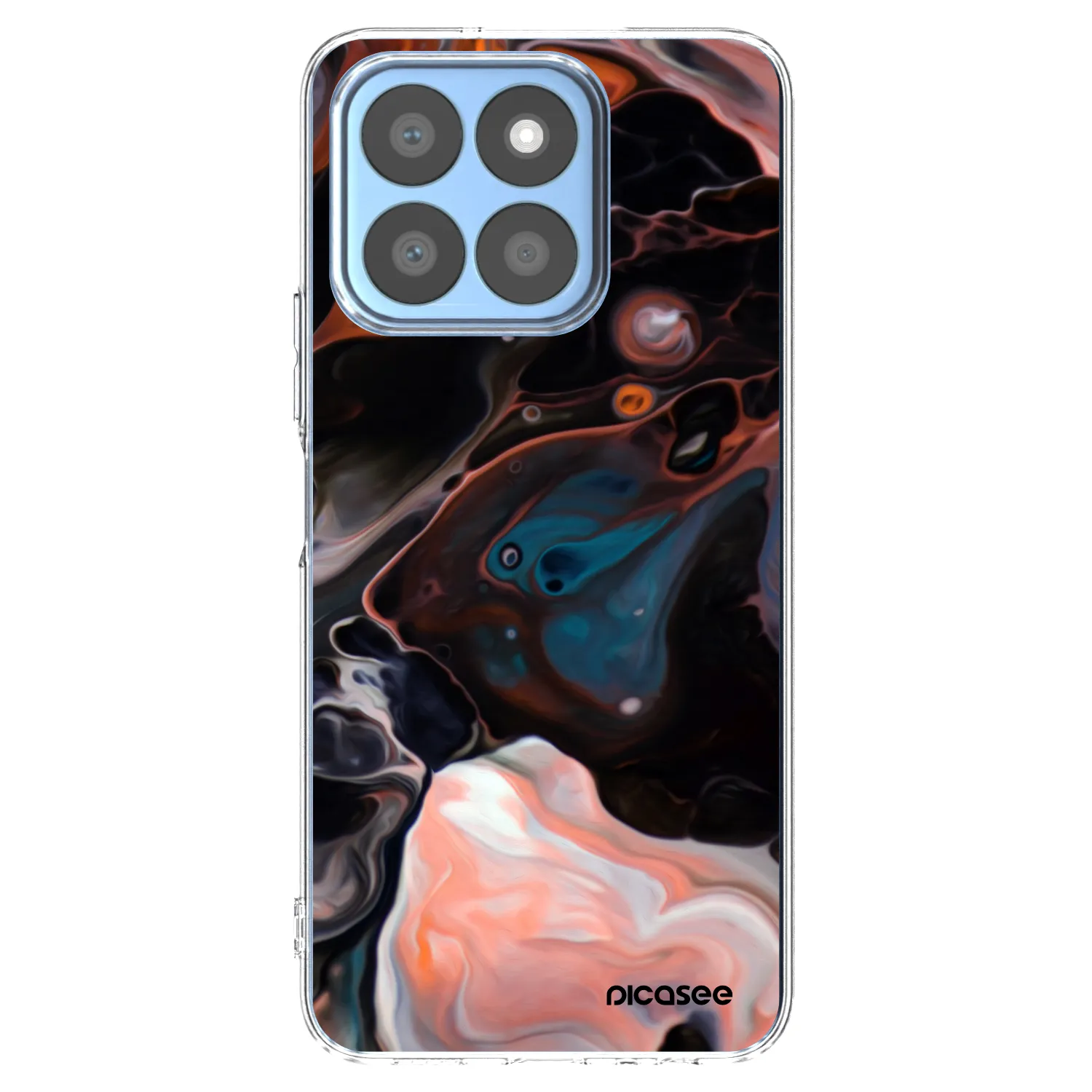 Picasee silikonowe przeźroczyste etui na Honor X8b - Cream