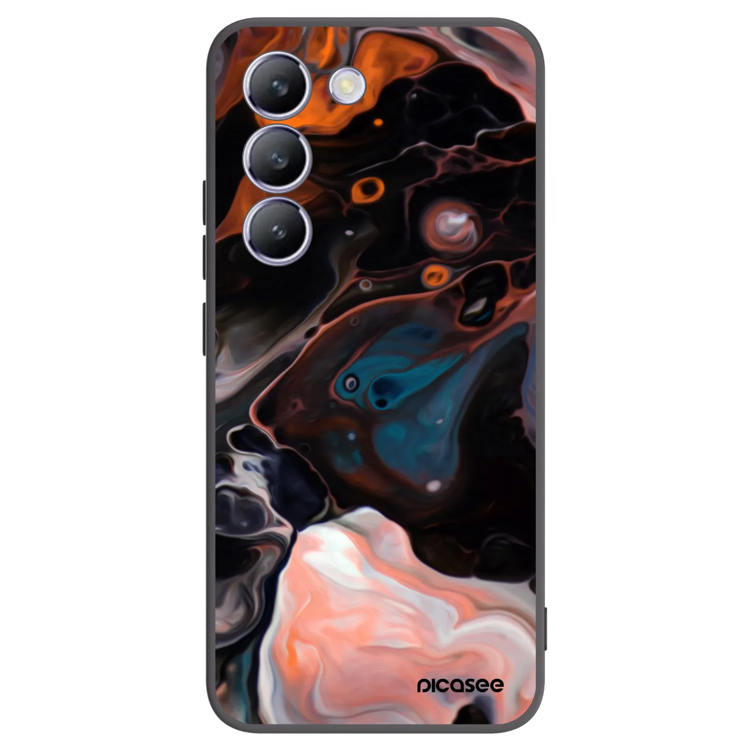Picasee silikonowe czarne etui na Vivo V40 SE 5G - Cream