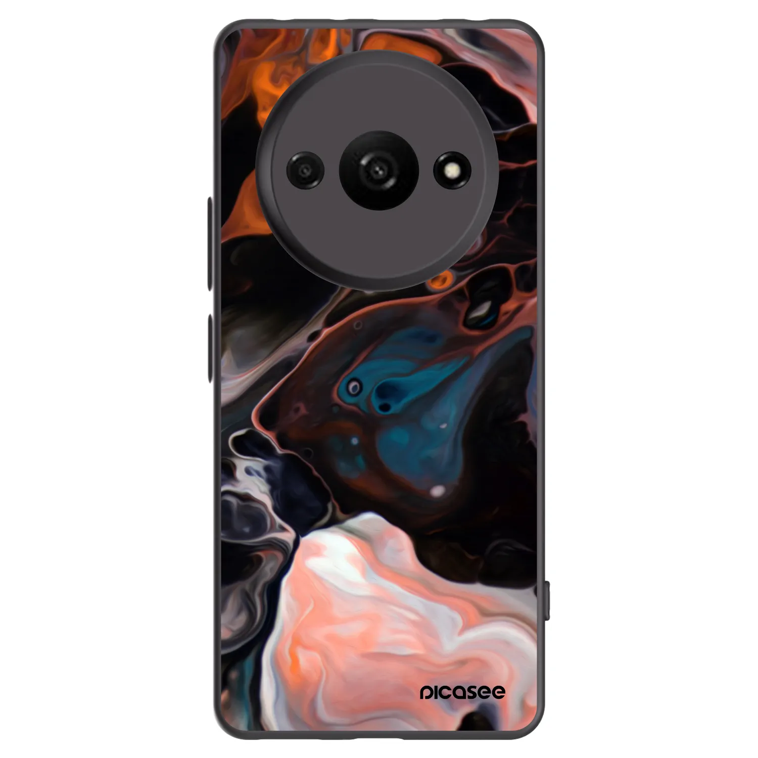 Picasee silikonowe czarne etui na Xiaomi Redmi A3 - Cream