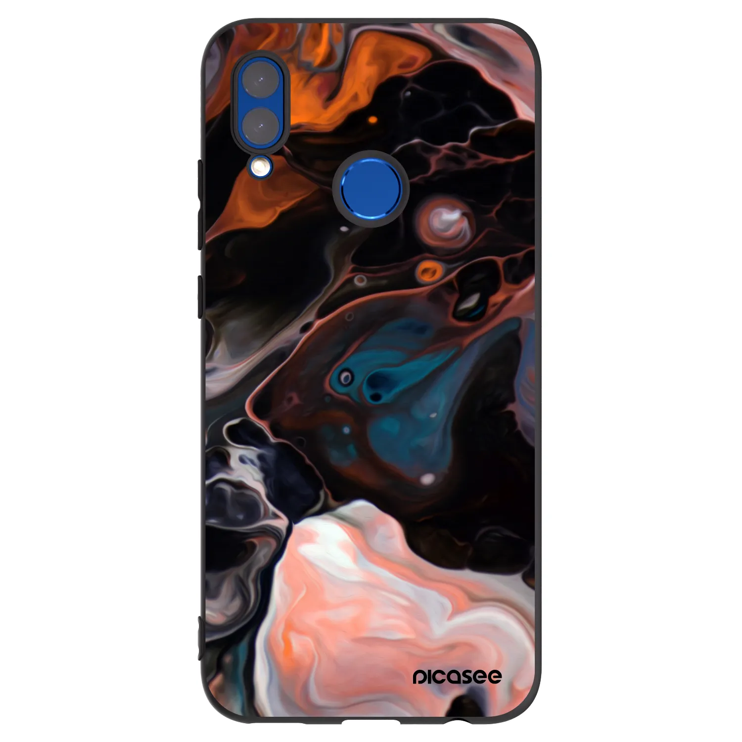 Picasee silikonowe czarne etui na Huawei P Smart 2019 - Cream