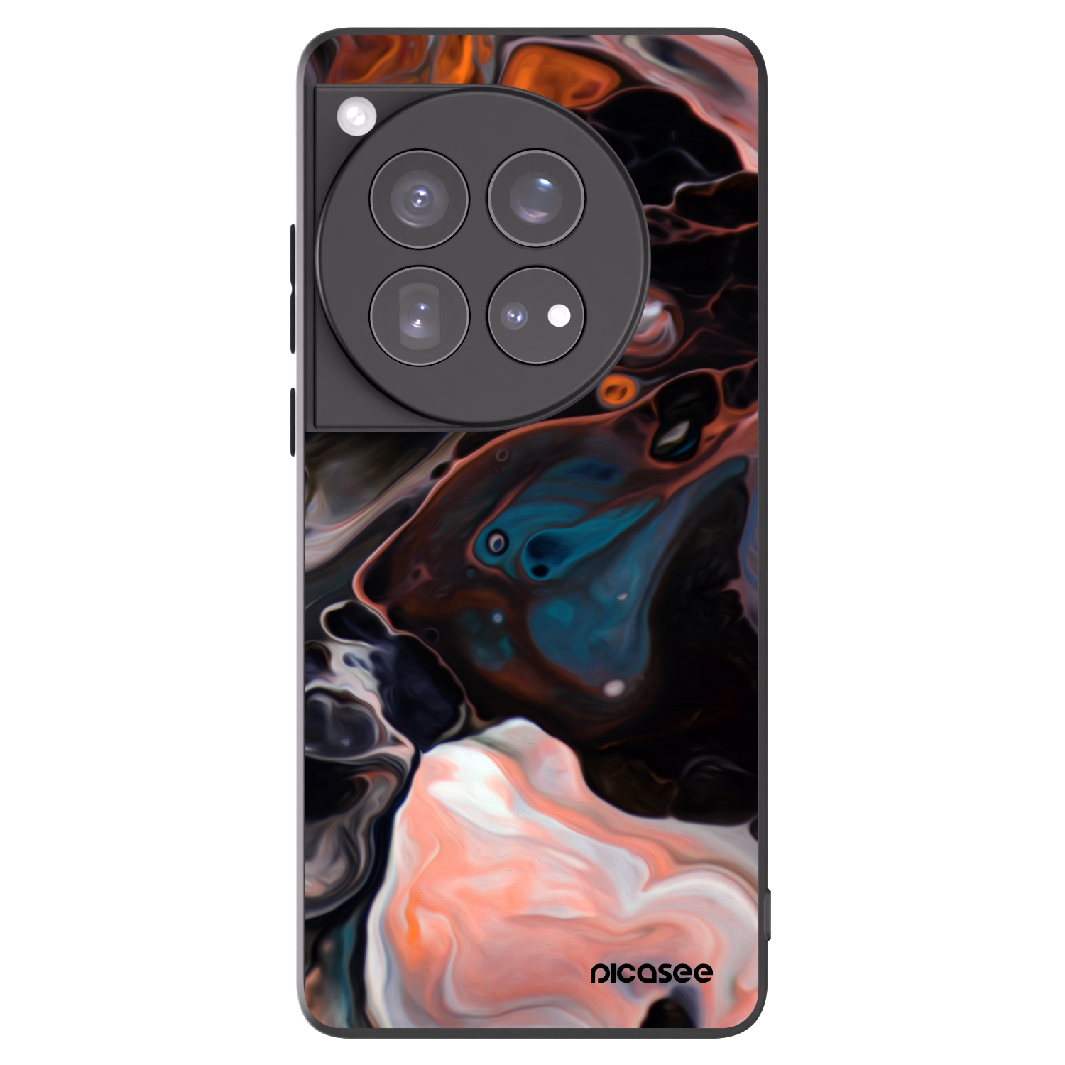 Picasee silikonowe czarne etui na OnePlus 12 5G - Cream
