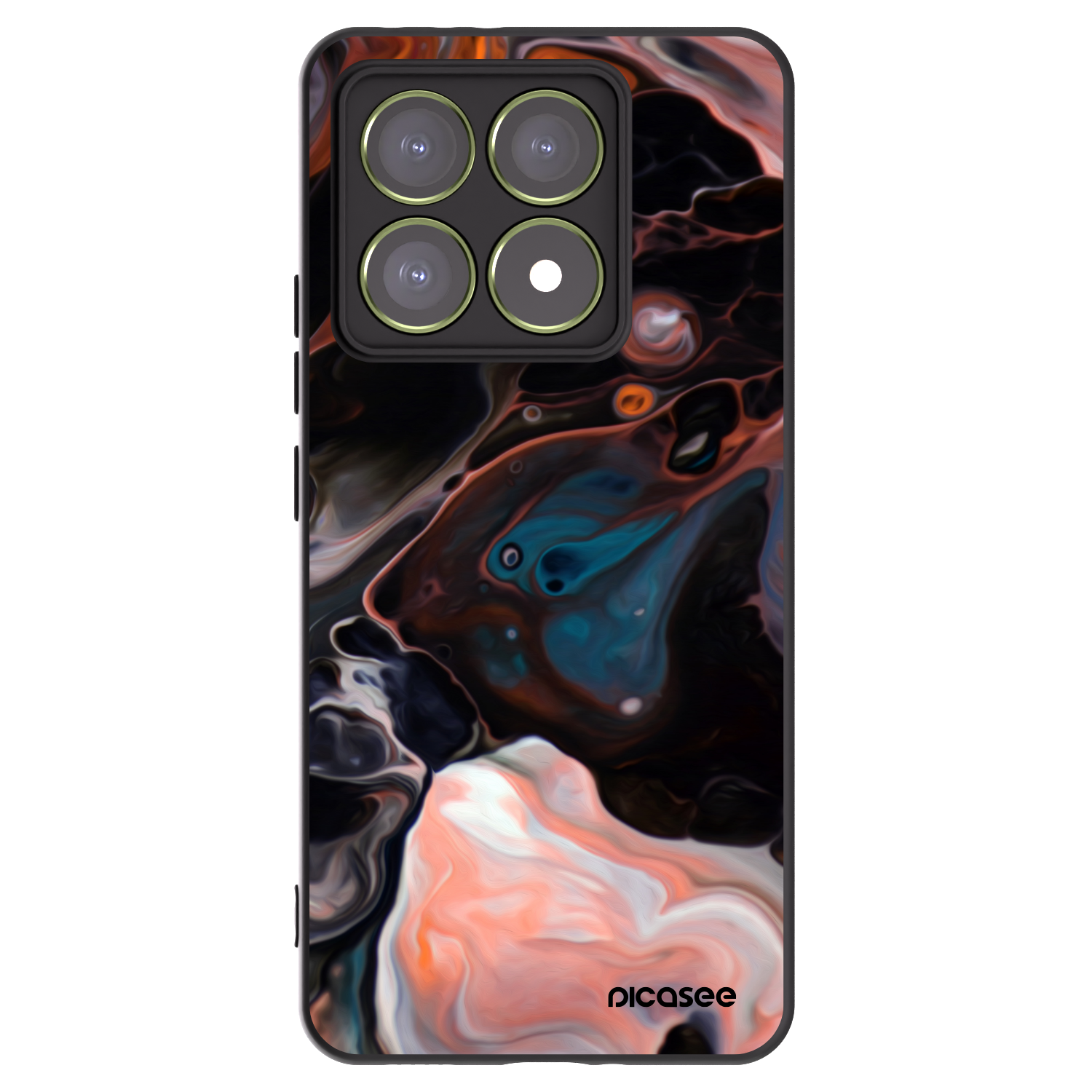 Picasee silikonowe czarne etui na Xiaomi 14T - Cream