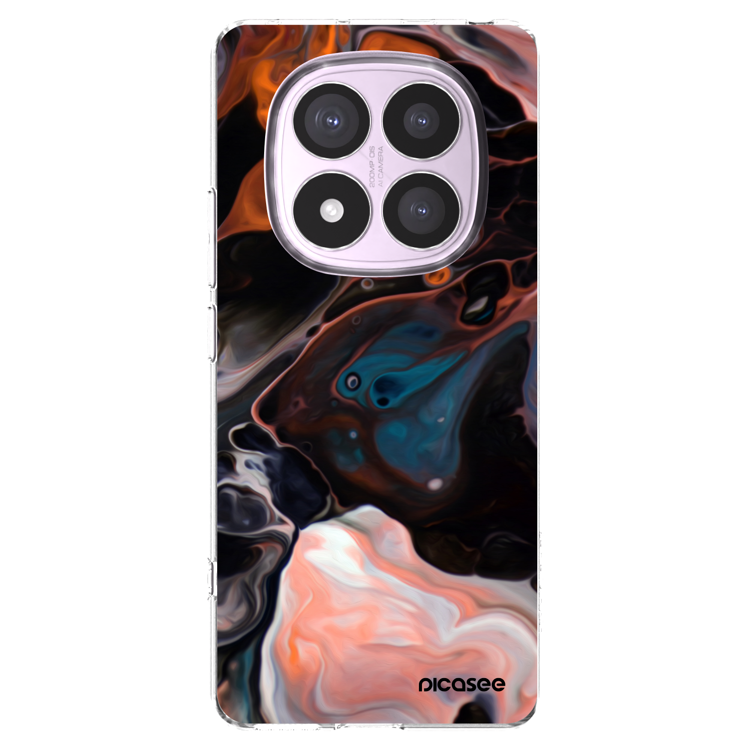 Picasee silikonowe przeźroczyste etui na Xiaomi Redmi Note 14 Pro 5G - Cream
