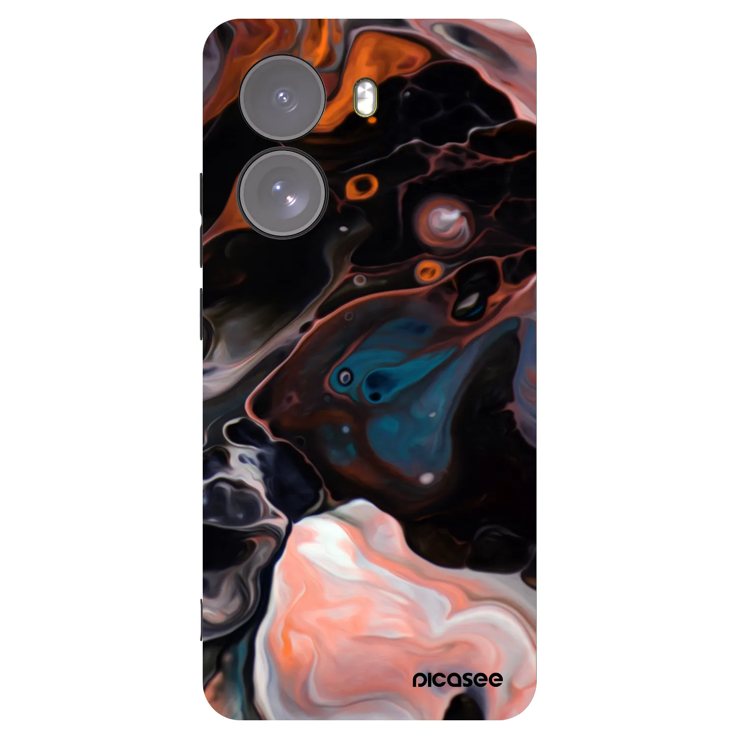 Picasee silikonowe czarne etui na Xiaomi Poco X7 - Cream