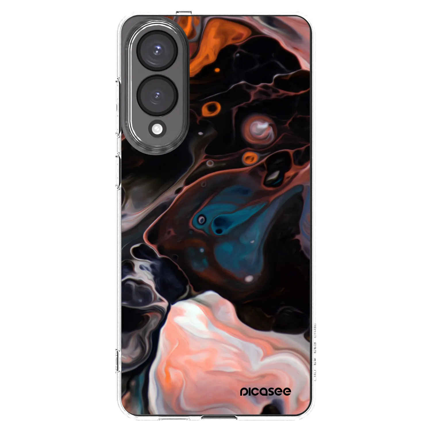 Picasee silikonowe przeźroczyste etui na Samsung Galaxy S25 Edge 5G - Cream
