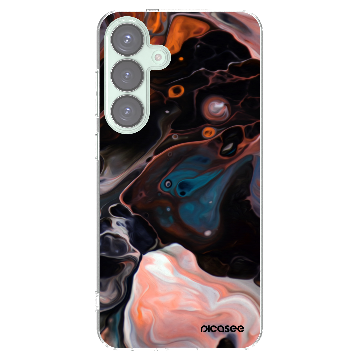 Picasee silikonowe przeźroczyste etui na Samsung Galaxy S25+ 5G - Cream