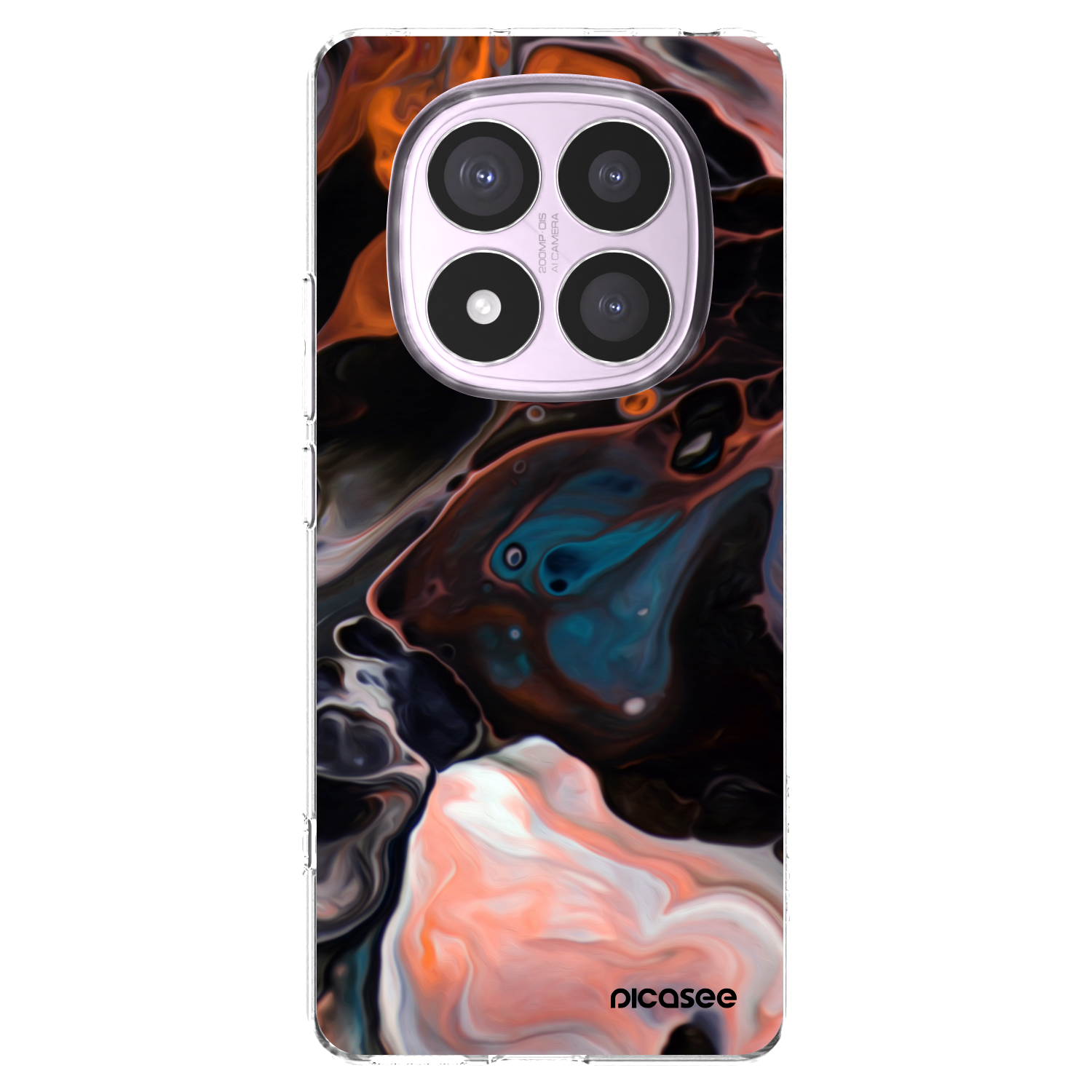 Picasee silikonowe przeźroczyste etui na Xiaomi Redmi Note 14 Pro 4G - Cream