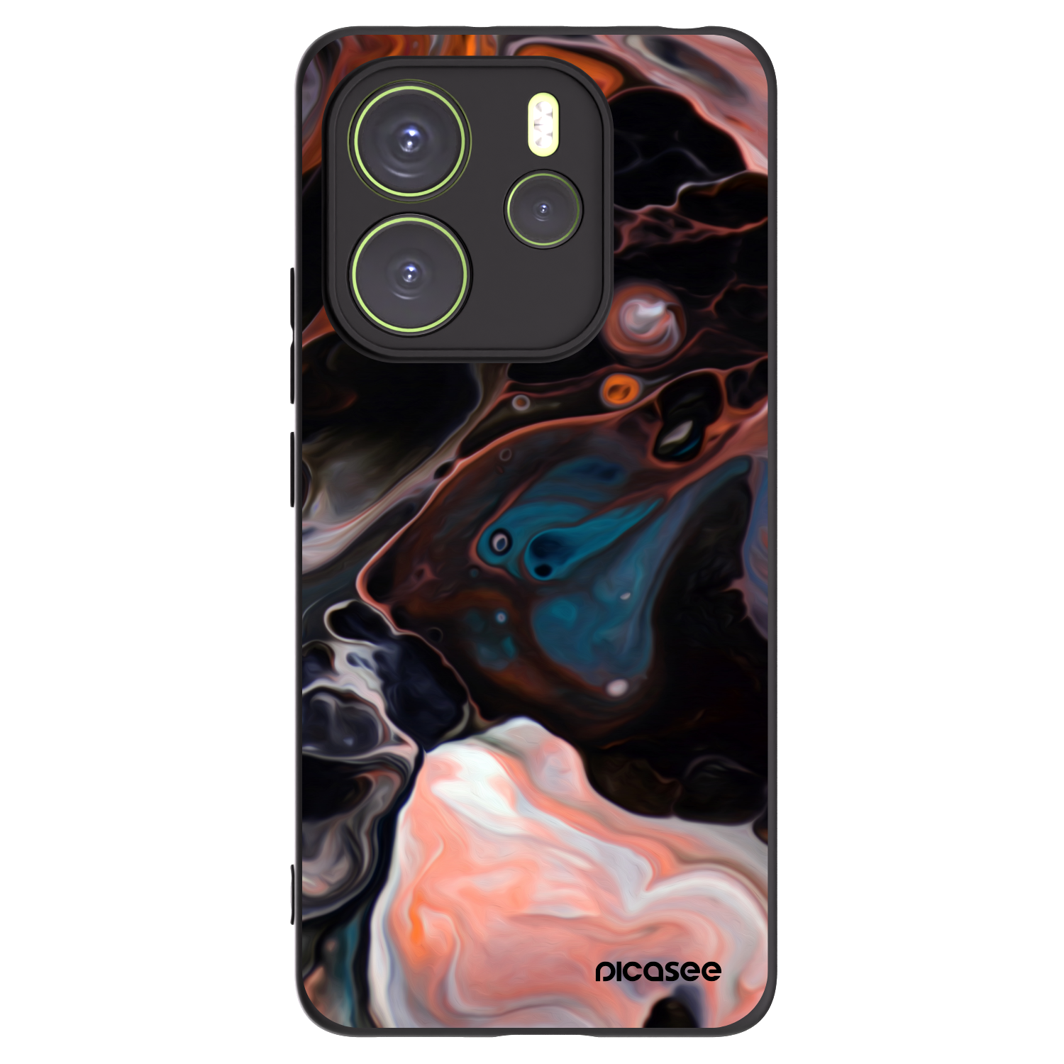 Picasee silikonowe czarne etui na Xiaomi Redmi Note 14 4G - Cream