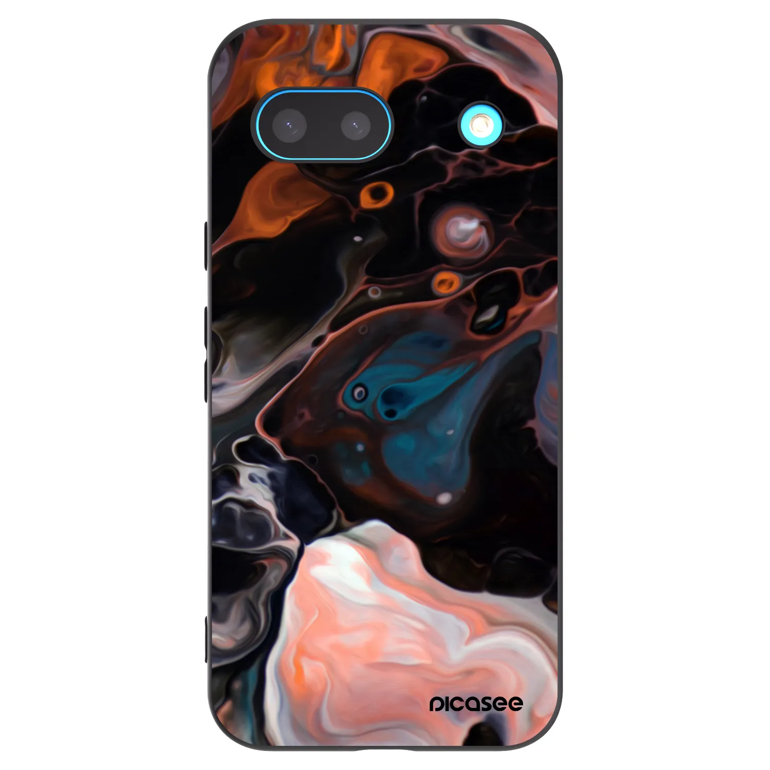 Picasee silikonowe czarne etui na Google Pixel 8a - Cream