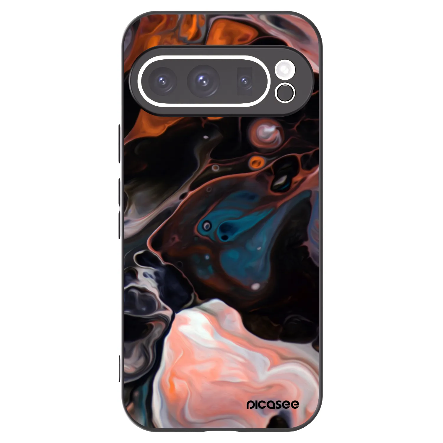 Picasee silikonowe czarne etui na Google Pixel 9 Pro - Cream