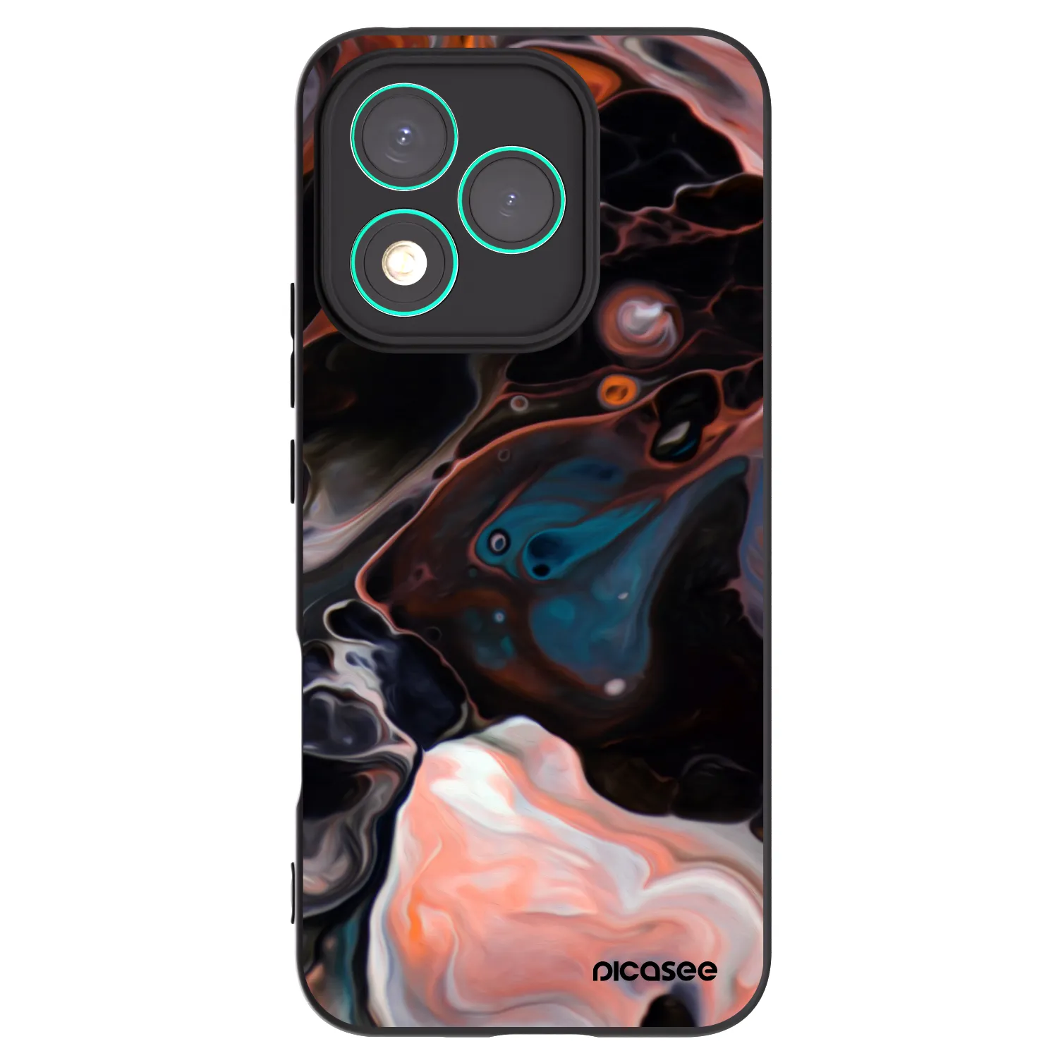 Picasee silikonowe czarne etui na Honor 400 Lite 5G - Cream