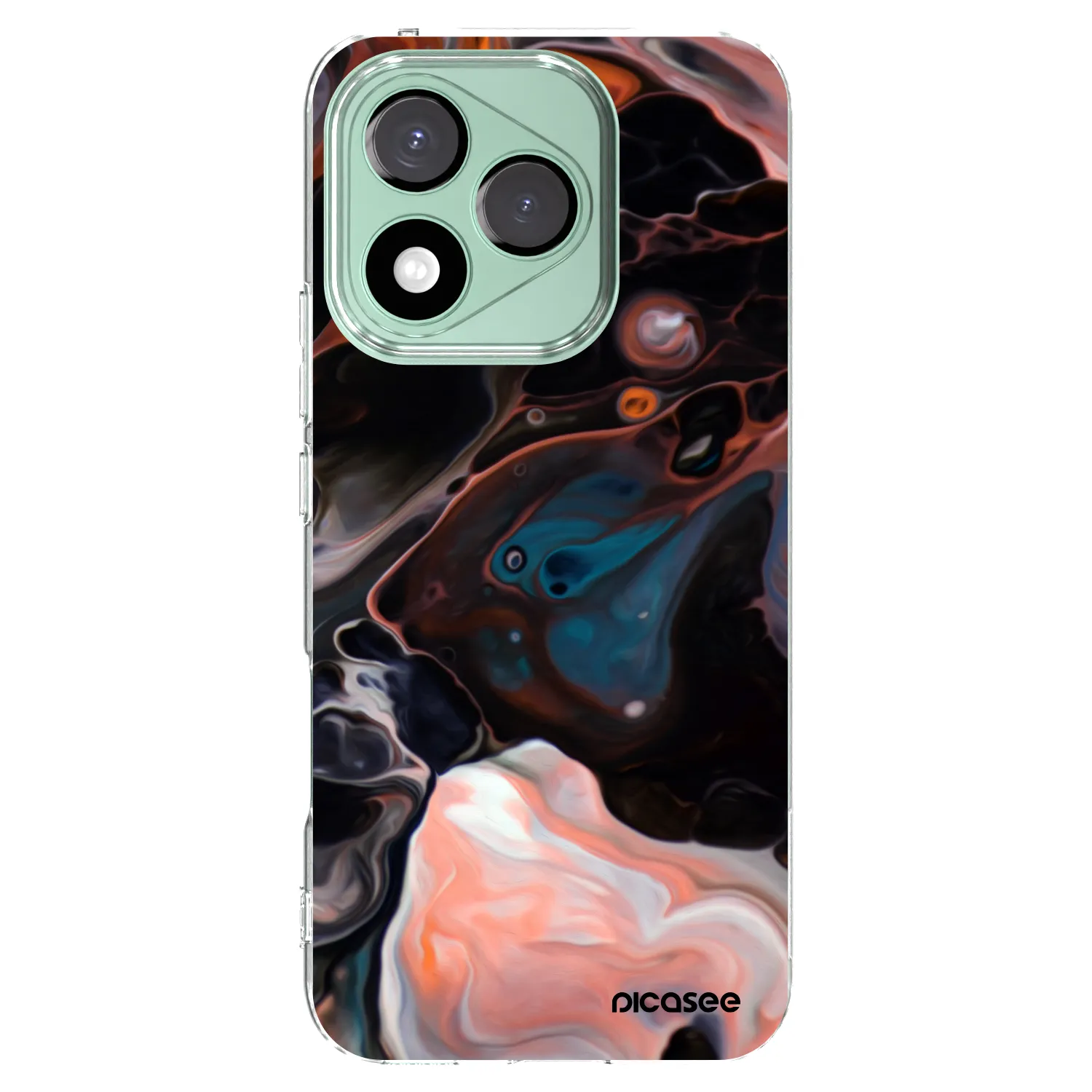 Picasee silikonowe przeźroczyste etui na Honor 400 Lite 5G - Cream