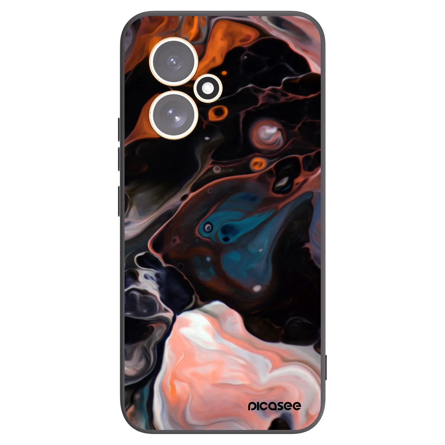 Picasee silikonowe czarne etui na Honor 400 5G - Cream