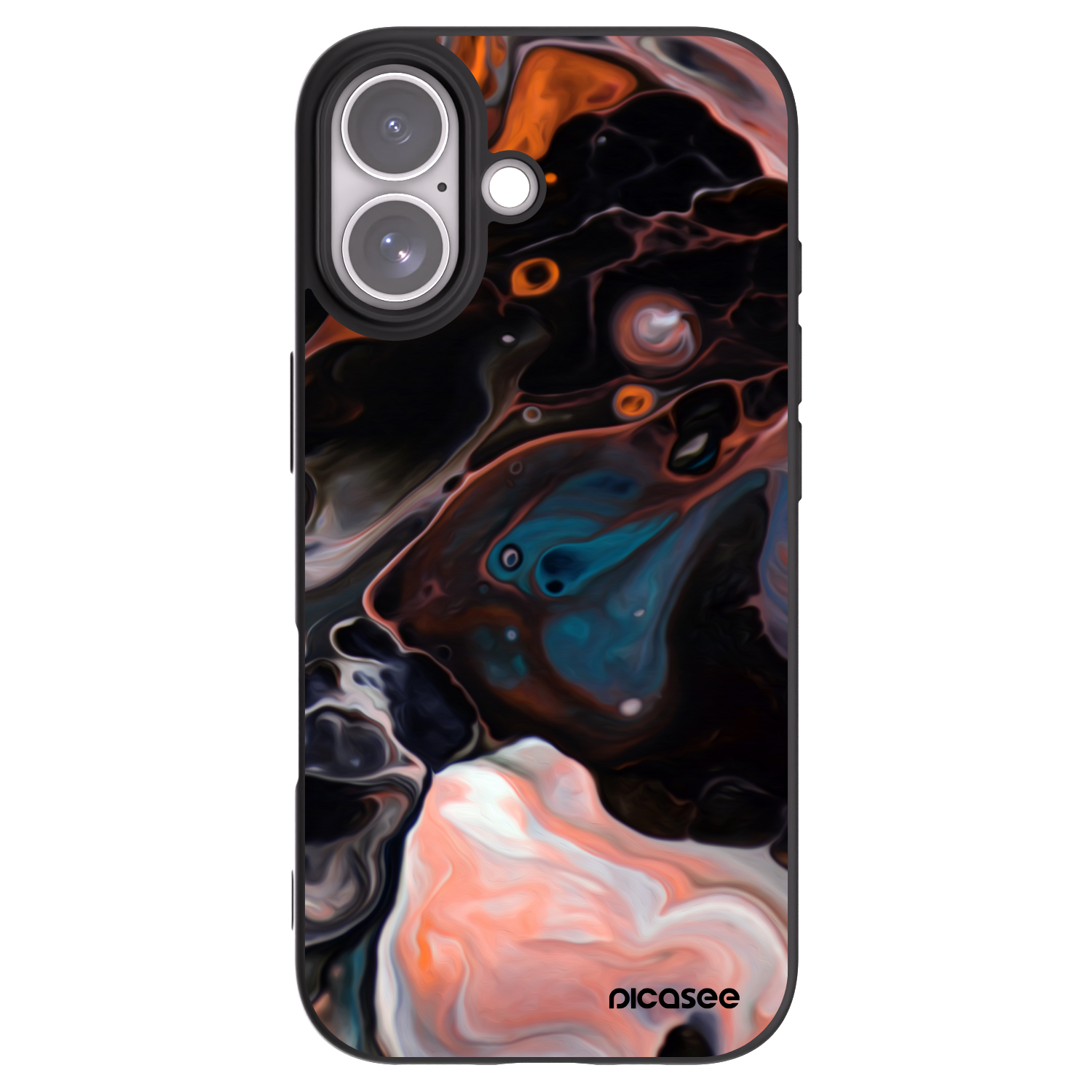 Picasee silikonowe czarne etui na Apple iPhone 17 - Cream