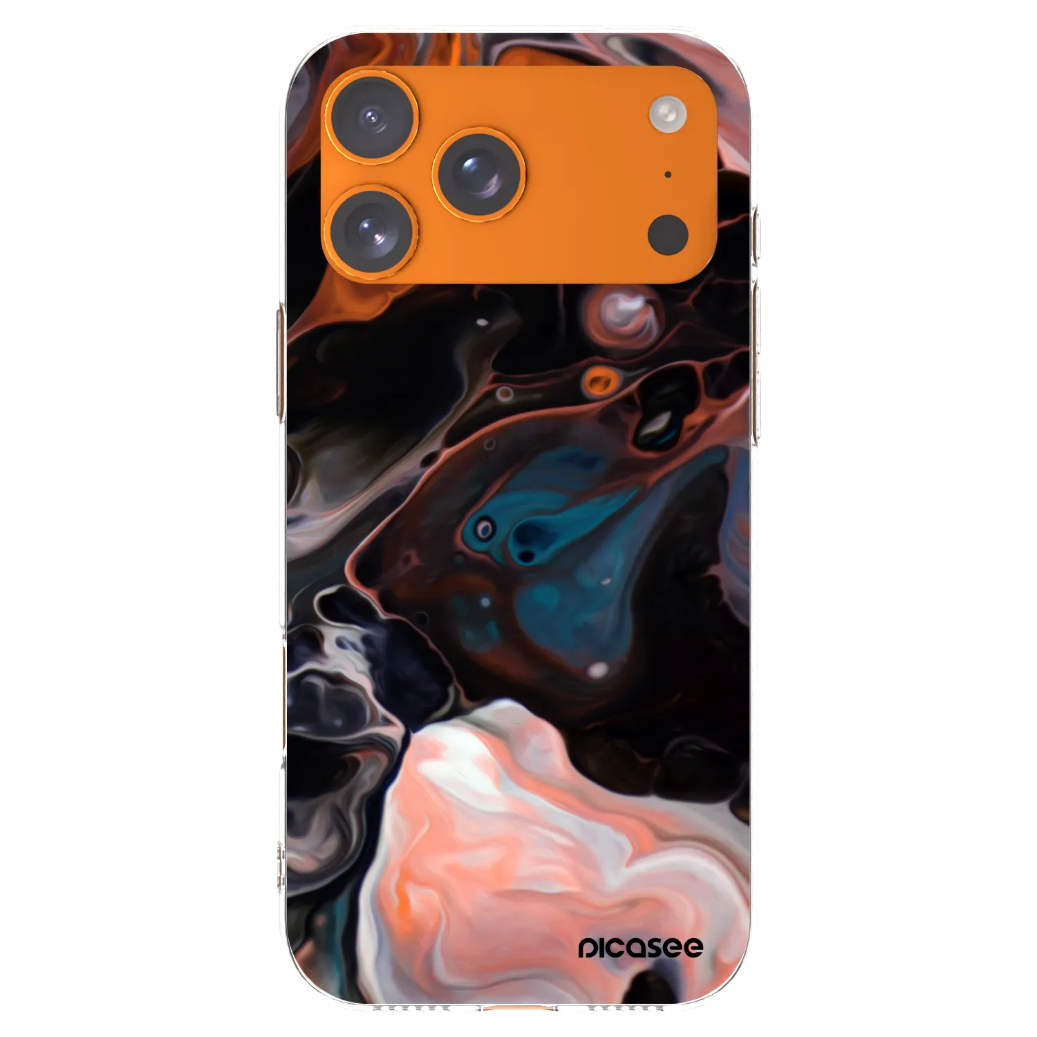 Picasee silikonowe przeźroczyste etui na Apple iPhone 17 Pro Max - Cream