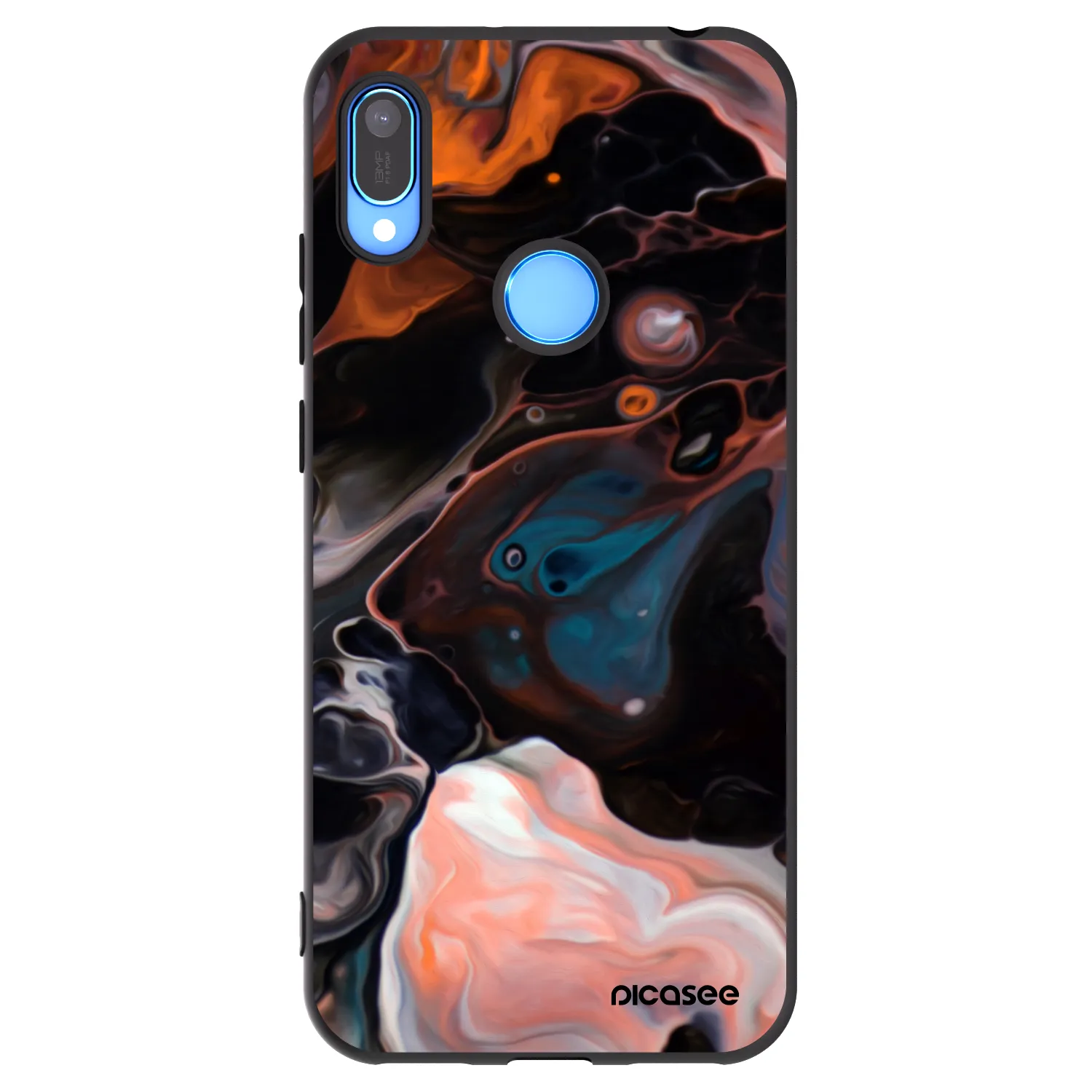 Picasee silikonowe czarne etui na Huawei Y6 2019 - Cream