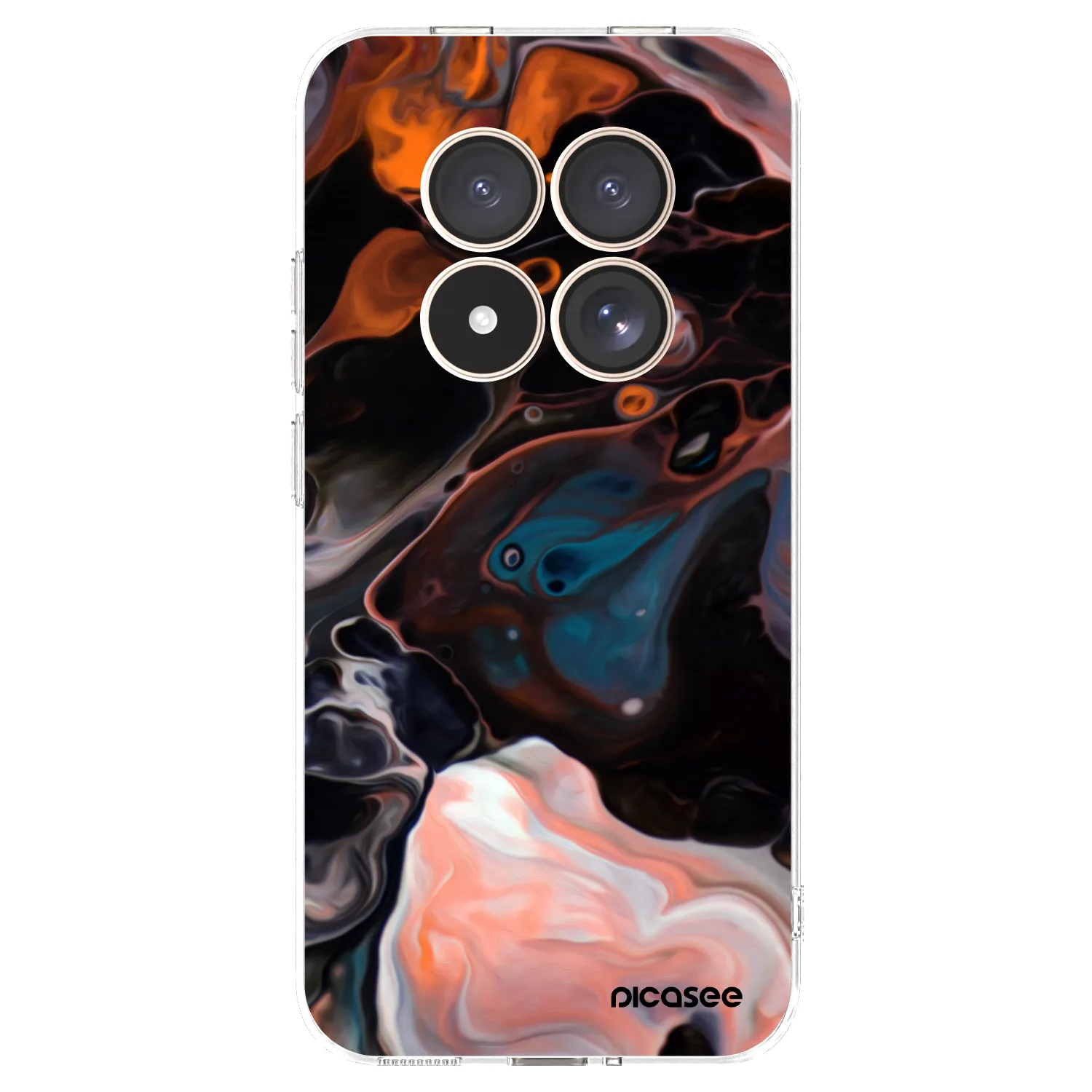 Picasee silikonowe przeźroczyste etui na Xiaomi Redmi Note 15 Pro 4G - Cream