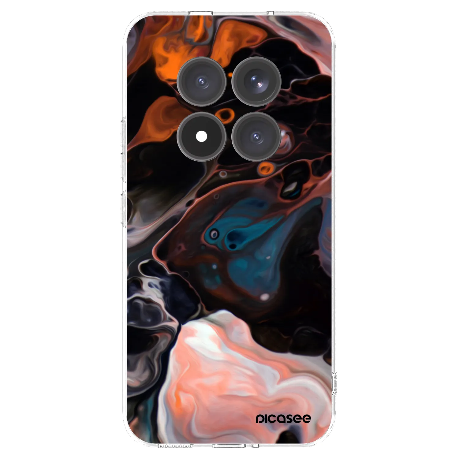 Picasee silikonowe przeźroczyste etui na Xiaomi Redmi Note 15 Pro+ - Cream