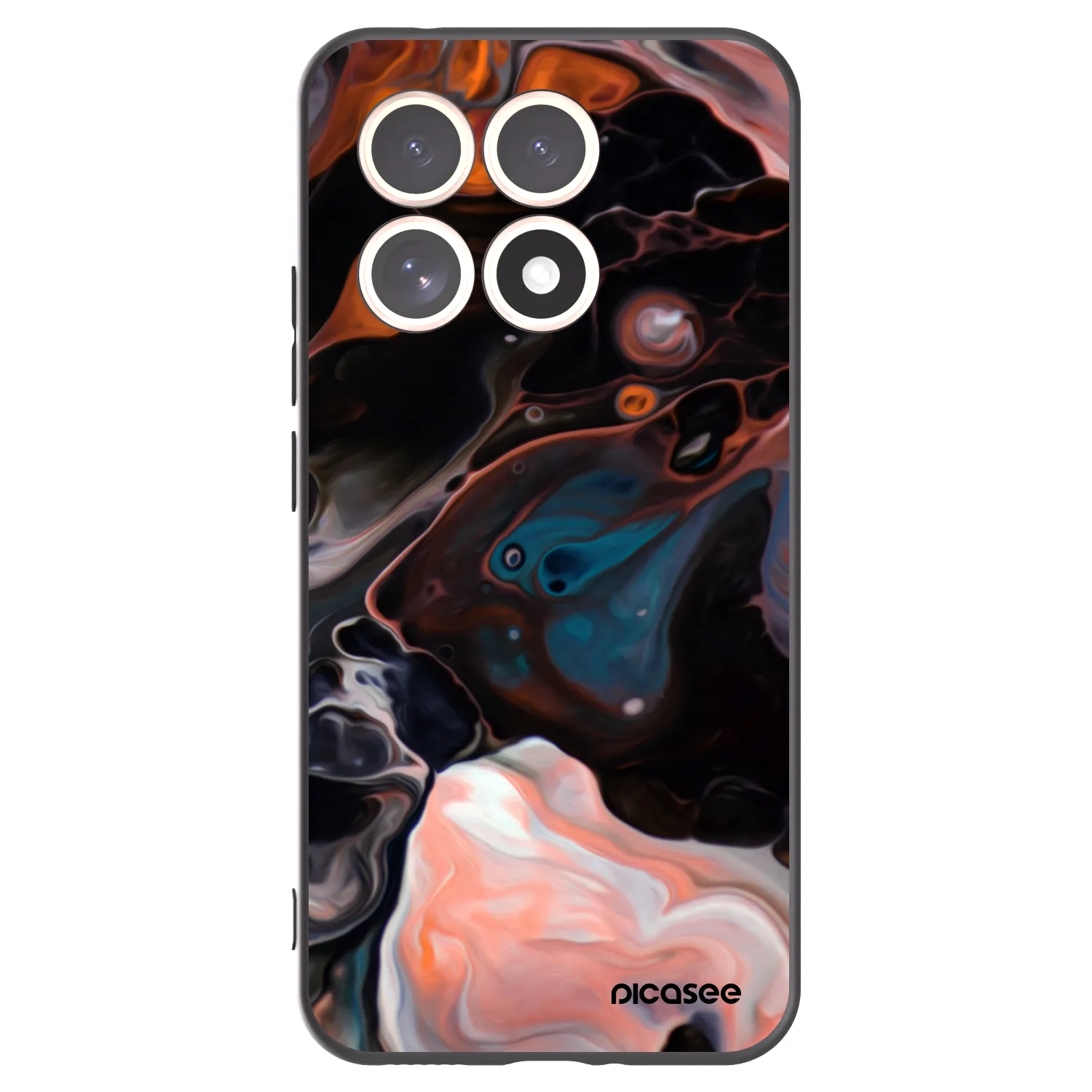 Picasee silikonowe czarne etui na Xiaomi 15T - Cream