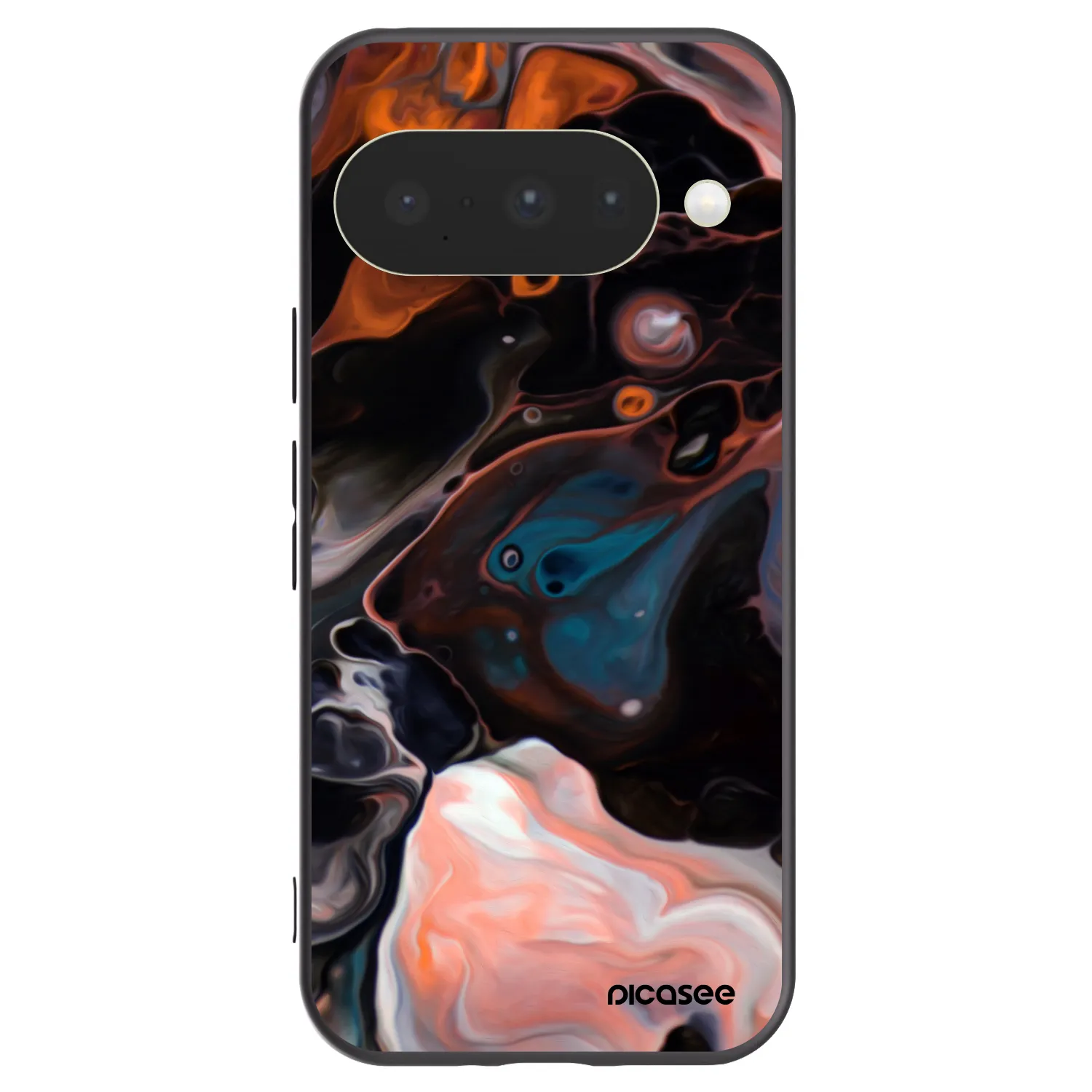 Picasee silikonowe czarne etui na Google Pixel 10 - Cream
