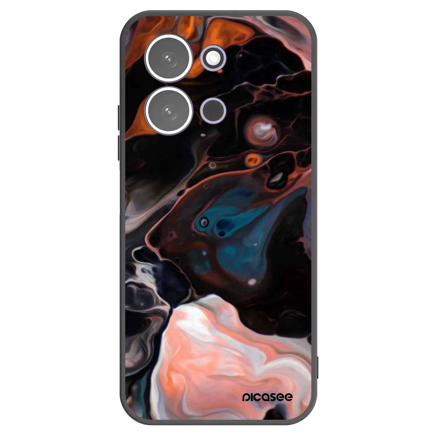 Picasee silikonowe czarne etui na Xiaomi Redmi 15C 5G - Cream