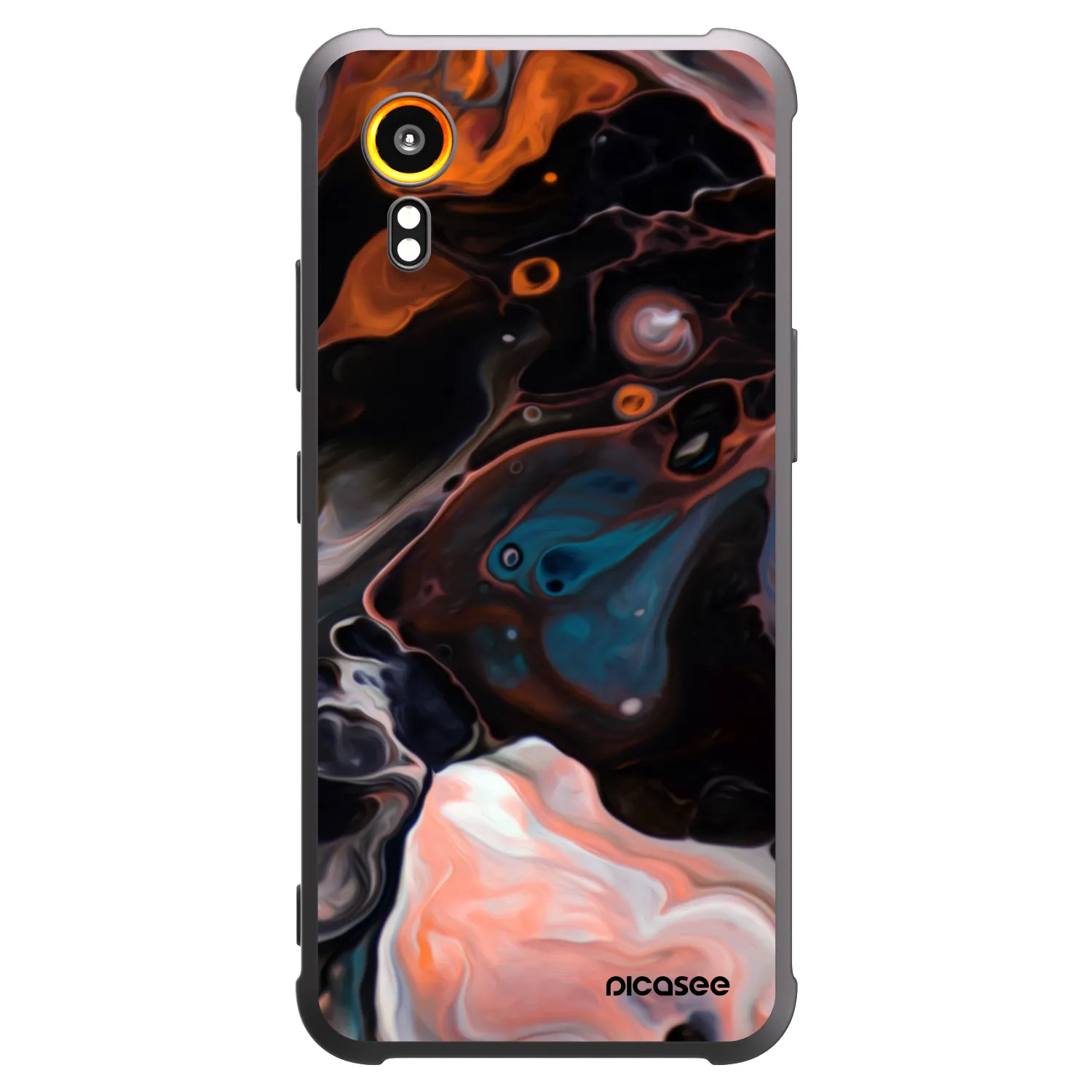 Picasee silikonowe czarne etui na Samsung Galaxy Xcover 7 - Cream