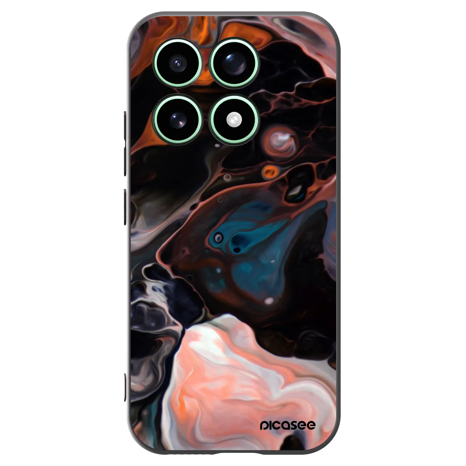 Picasee silikonowe czarne etui na Xiaomi 17 - Cream