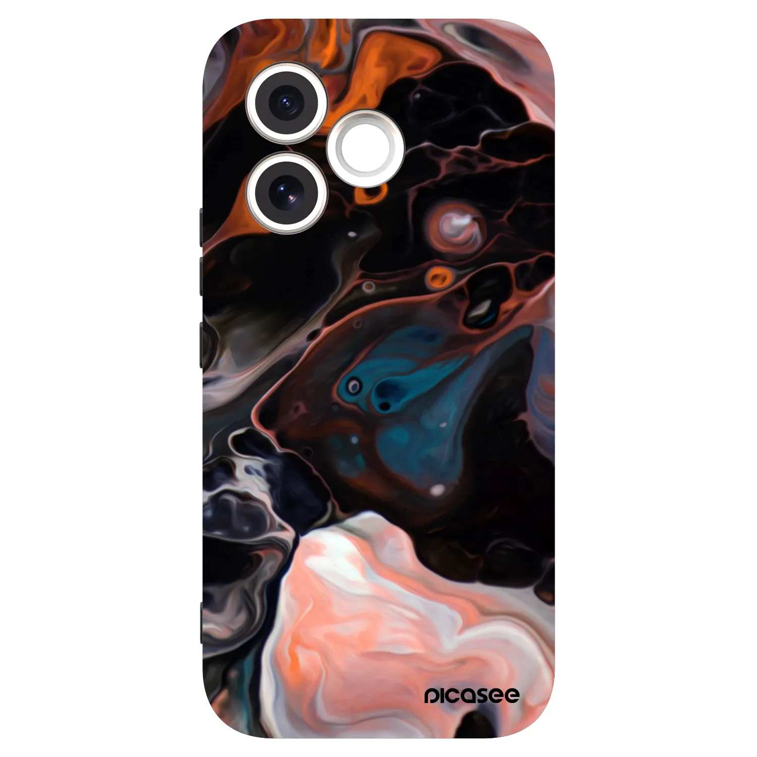 Picasee silikonowe czarne etui na Honor 600 Lite - Cream