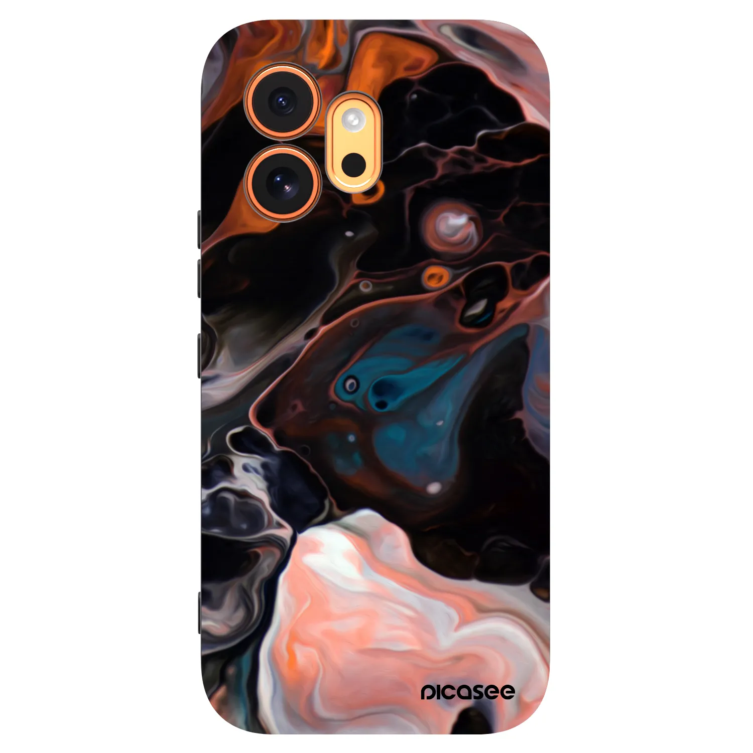 Picasee silikonowe czarne etui na Honor 600 - Cream