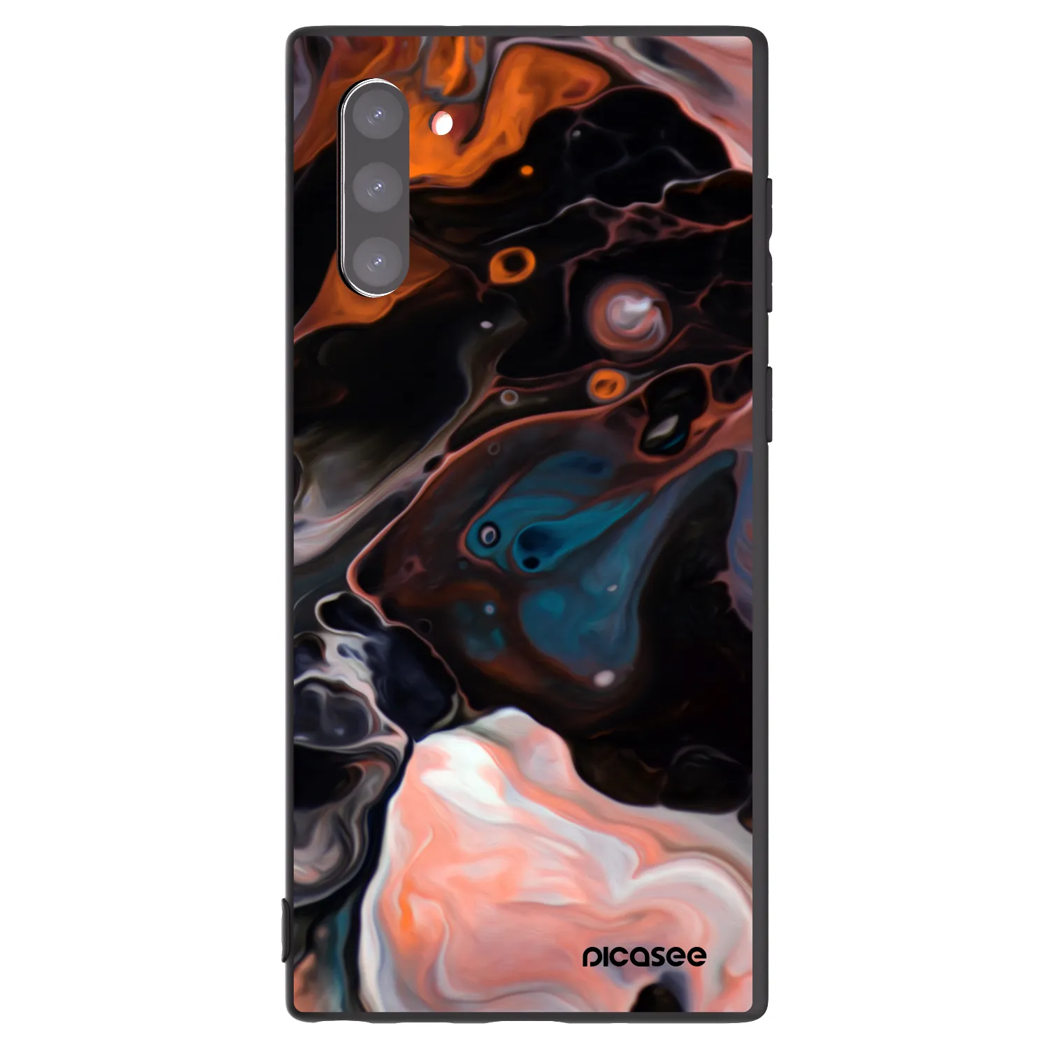 Picasee silikonowe czarne etui na Samsung Galaxy Note 10 N970F - Cream