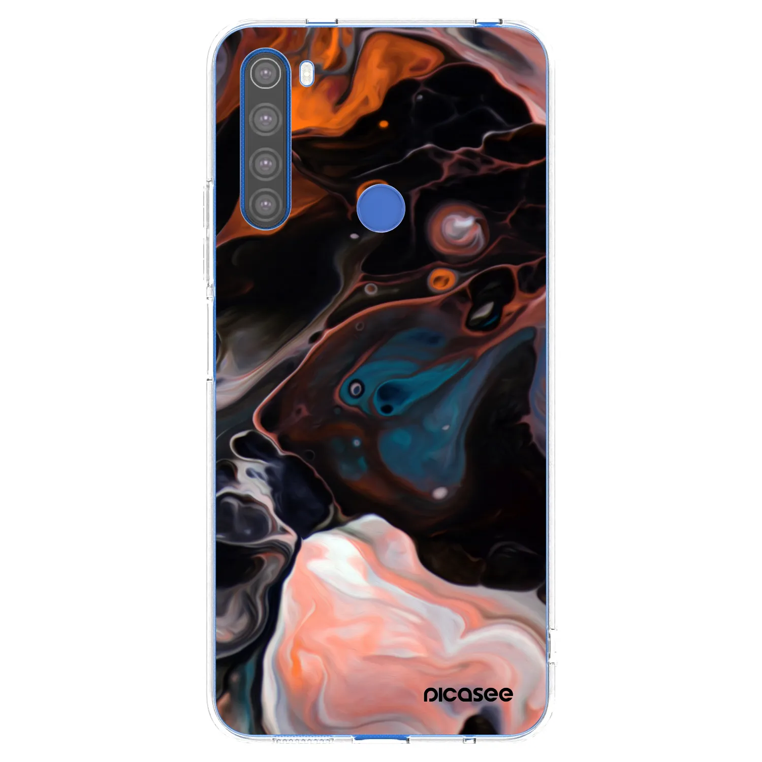 Picasee silikonowe przeźroczyste etui na Xiaomi Redmi Note 8T - Cream