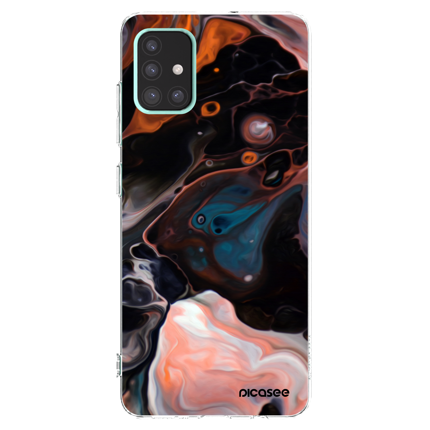 Picasee silikonowe przeźroczyste etui na Samsung Galaxy A51 A515F - Cream