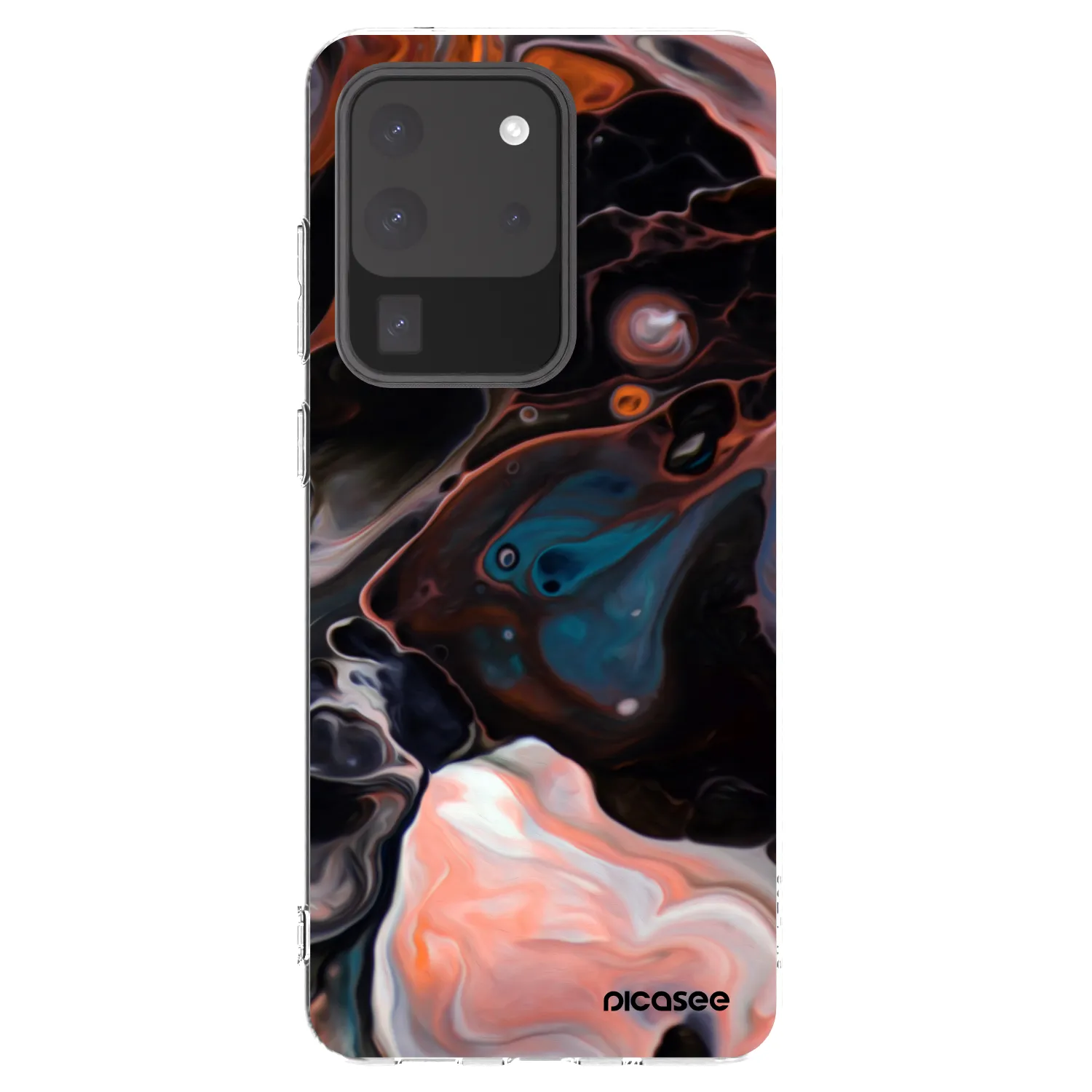 Picasee silikonowe przeźroczyste etui na Samsung Galaxy S20 Ultra 5G G988F - Cream