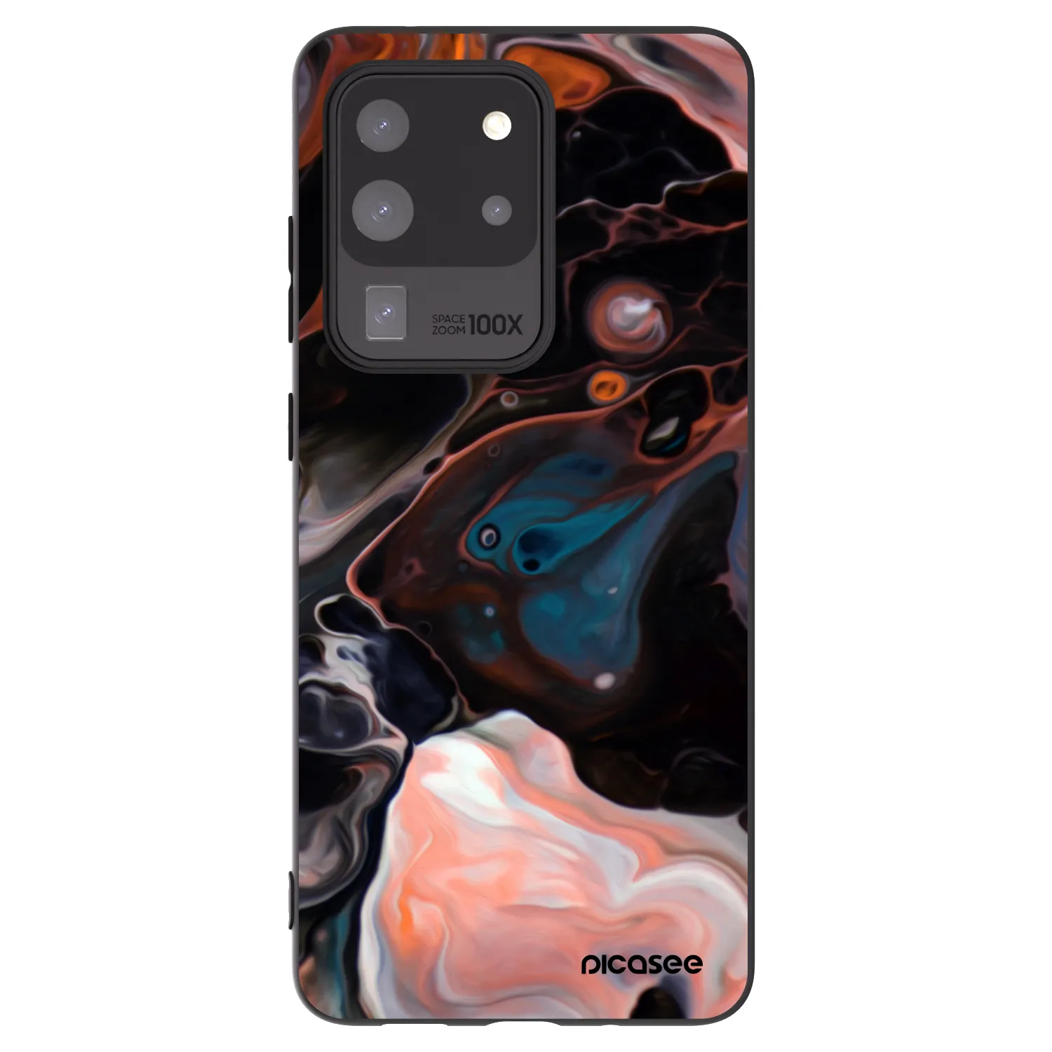 Picasee silikonowe czarne etui na Samsung Galaxy S20 Ultra 5G G988F - Cream
