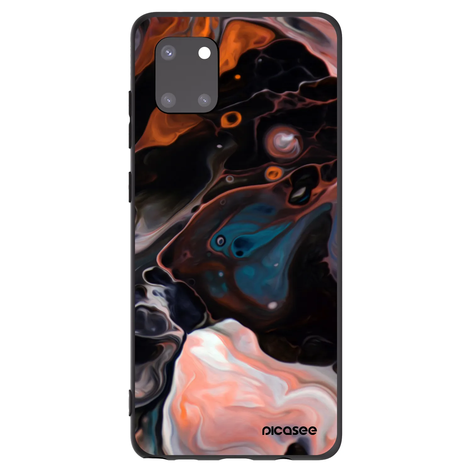 Picasee silikonowe czarne etui na Samsung Galaxy Note 10 Lite N770F - Cream