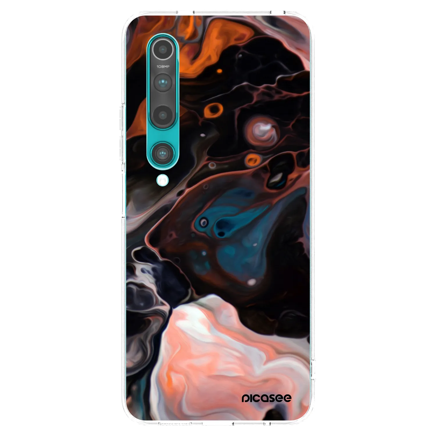 Picasee silikonowe przeźroczyste etui na Xiaomi Mi 10 - Cream