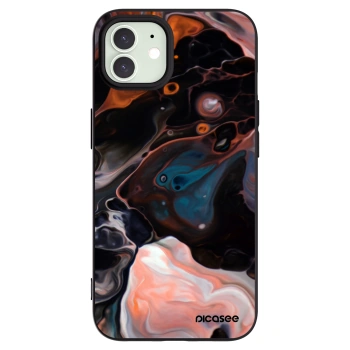 Picasee silikonowe czarne etui na Apple iPhone 12 Pro - Cream