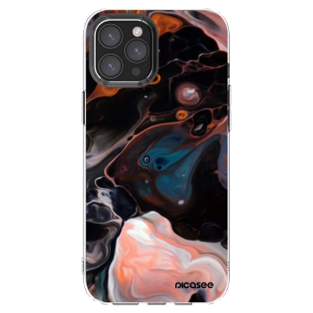 Picasee silikonowe przeźroczyste etui na Apple iPhone 12 Pro Max - Cream