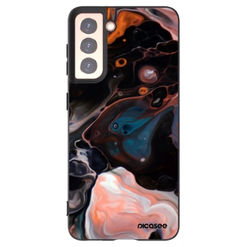 Picasee silikonowe czarne etui na Samsung Galaxy S21 5G G991B - Cream