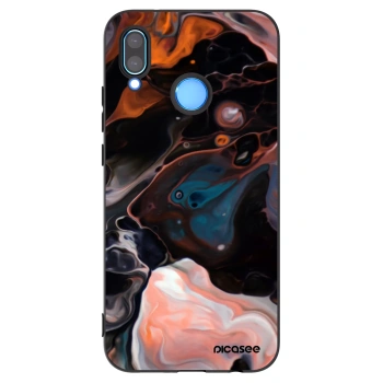 Picasee silikonowe czarne etui na Huawei P20 Lite - Cream