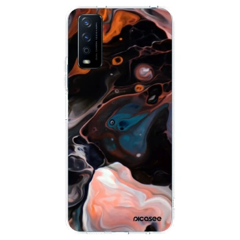 Picasee silikonowe przeźroczyste etui na Vivo Y11s - Cream