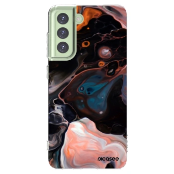 Picasee silikonowe przeźroczyste etui na Samsung Galaxy S21 FE 5G - Cream