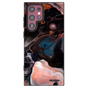 Picasee silikonowe czarne etui na Samsung Galaxy S22 Ultra 5G - Cream