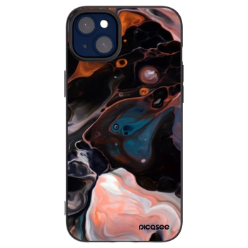 Picasee silikonowe czarne etui na Apple iPhone 14 Plus - Cream