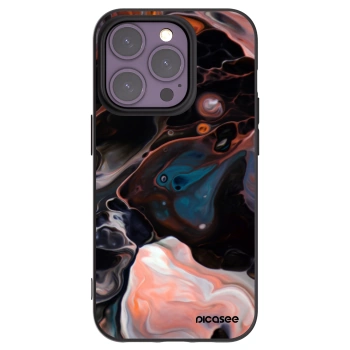 Picasee silikonowe czarne etui na Apple iPhone 14 Pro - Cream