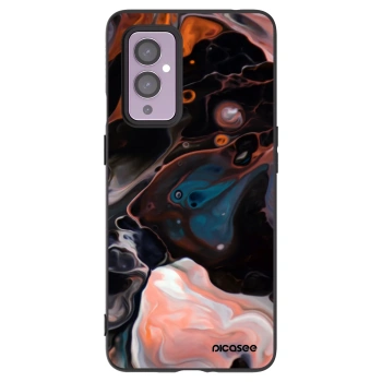 Picasee silikonowe czarne etui na OnePlus 9 - Cream