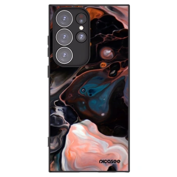 Picasee silikonowe czarne etui na Samsung Galaxy S23 Ultra 5G - Cream
