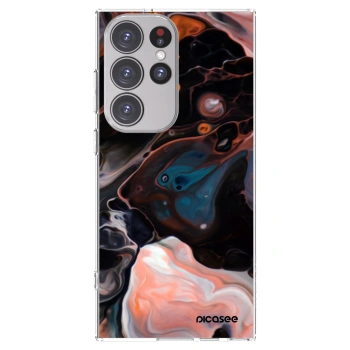 Picasee silikonowe przeźroczyste etui na Samsung Galaxy S23 Ultra 5G - Cream